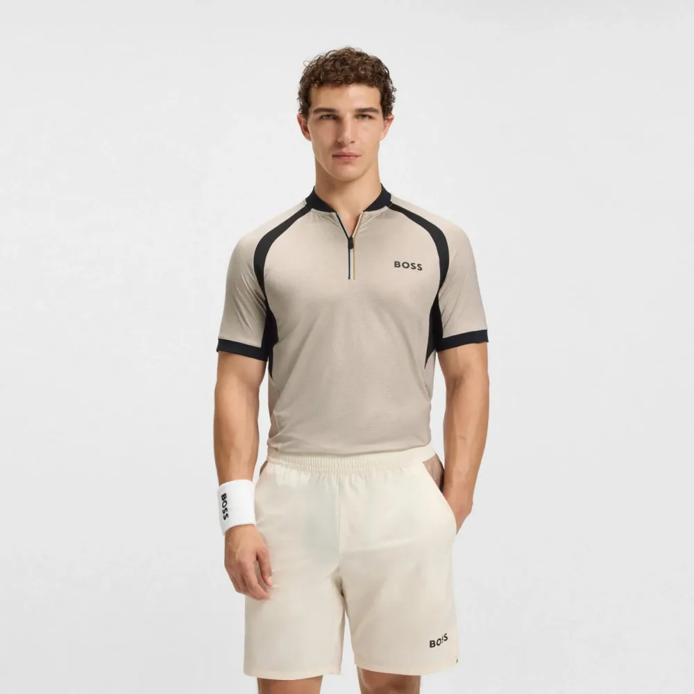 BOSS Matchball Polo Herren - creme