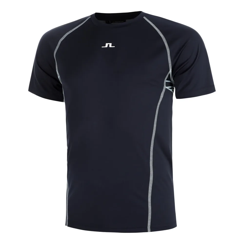 JLindeberg Alfonso Printed T - Shirt Herren Dunkelblau