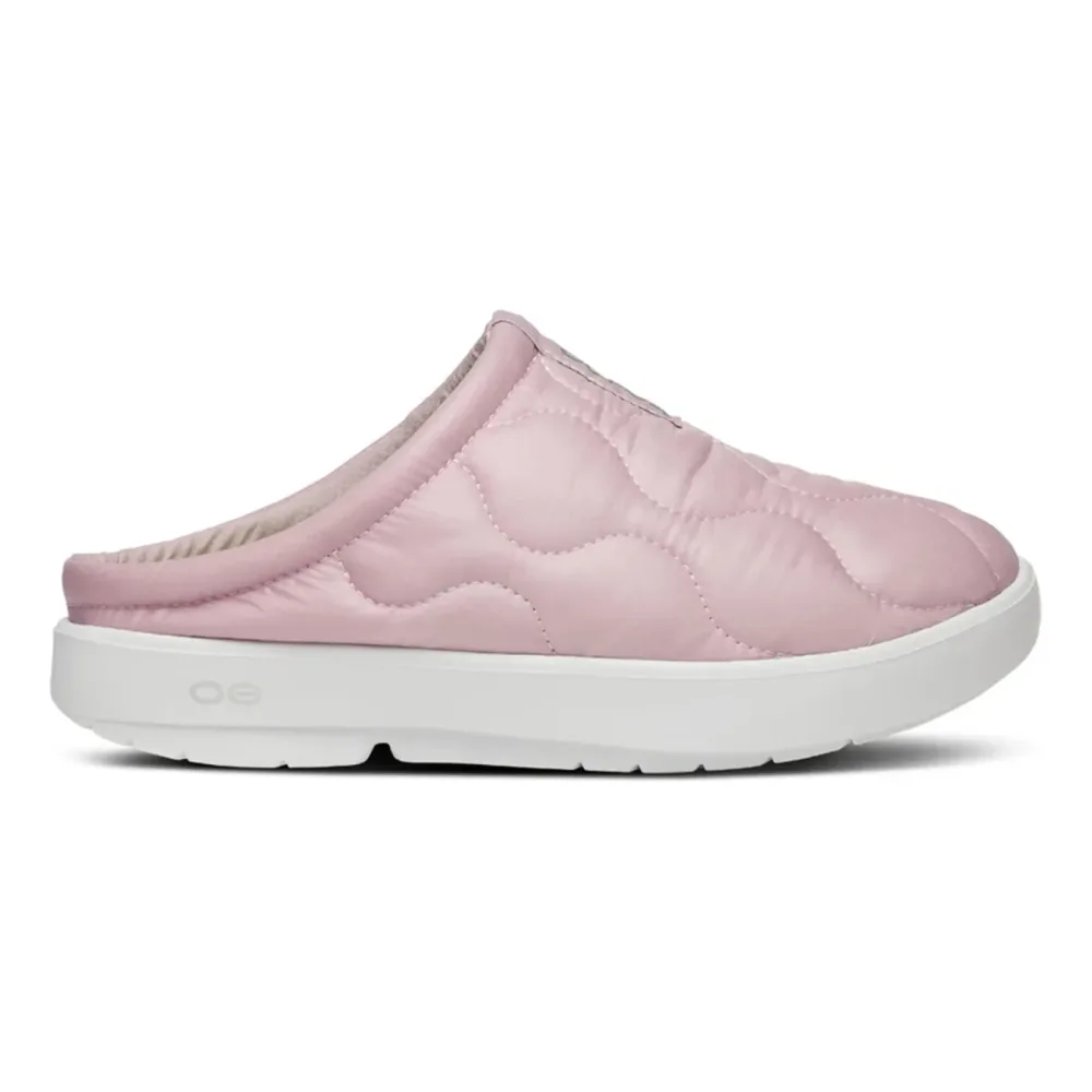OOFOS Oocoozie Thermo Mule Recoveryschuh Unisex - rosa, neongrün
