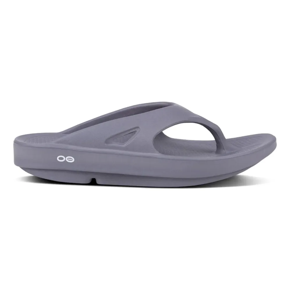 OOFOS OOriginal Recoveryschuh Unisex - blaugrau