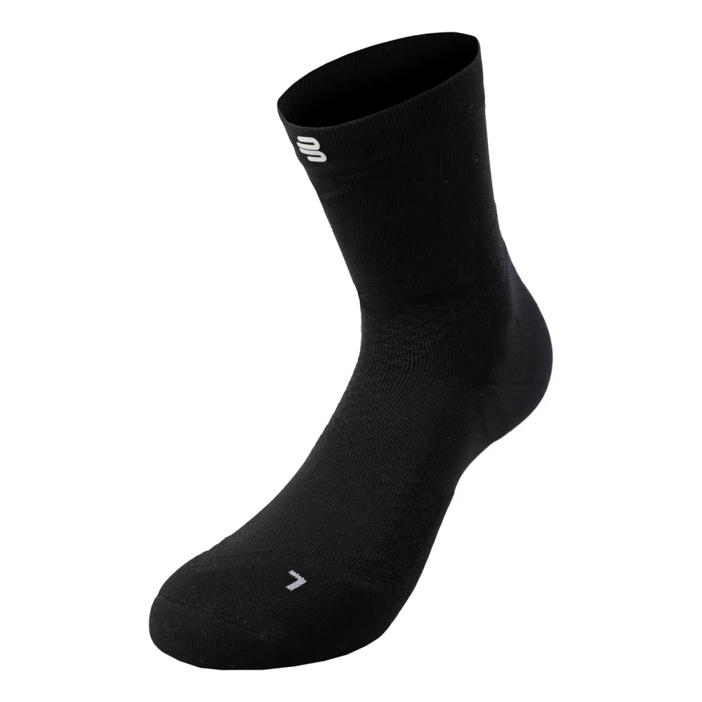 Bauerfeind Ultralight Mid Cut Laufsocken Damen-Schwarz