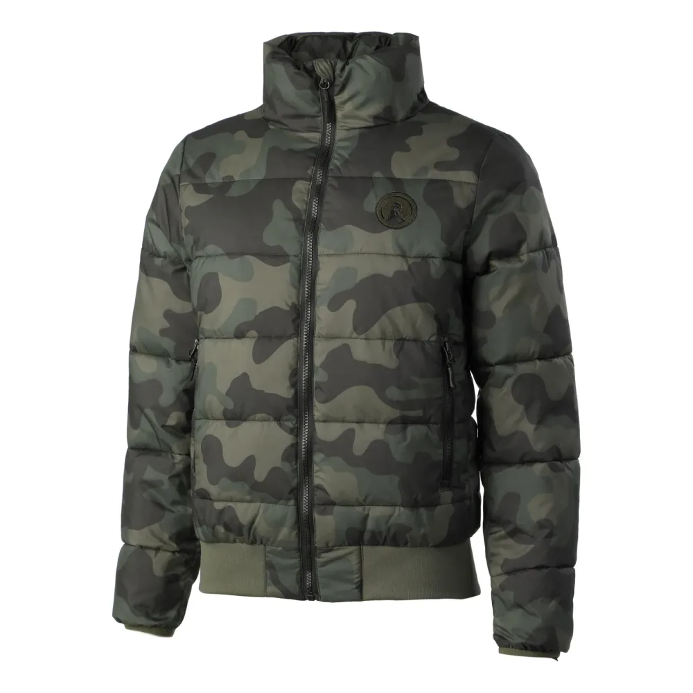 Quiet Please Camou Supercourt Daunenjacke Damen - Oliv, Khaki
