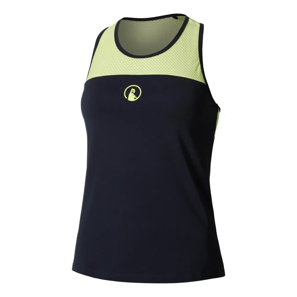 Quiet Please Perspectives Racerback Tank-Top Damen - Dunkelblau
