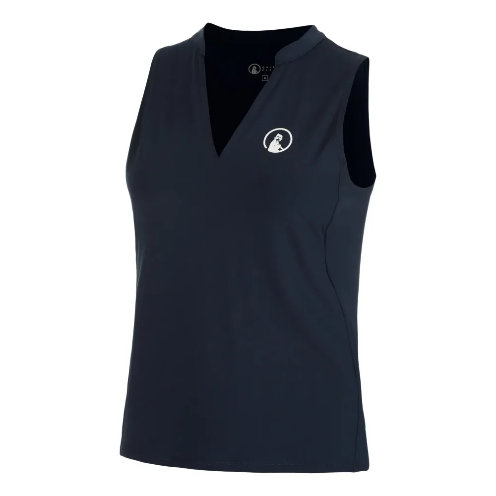 Quiet Please Slice Tank - Top Damen Dunkelblau
