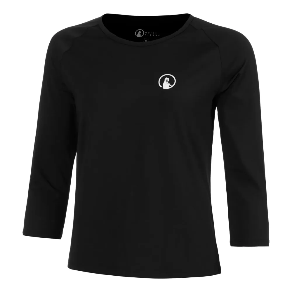 Quiet Please Mixed Longsleeve Damen - Schwarz