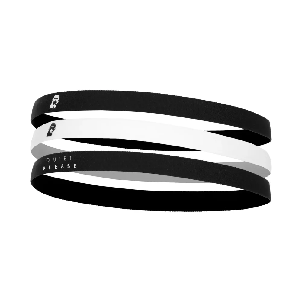Quiet Please Haarband 3er Pack - Schwarz, Weiß