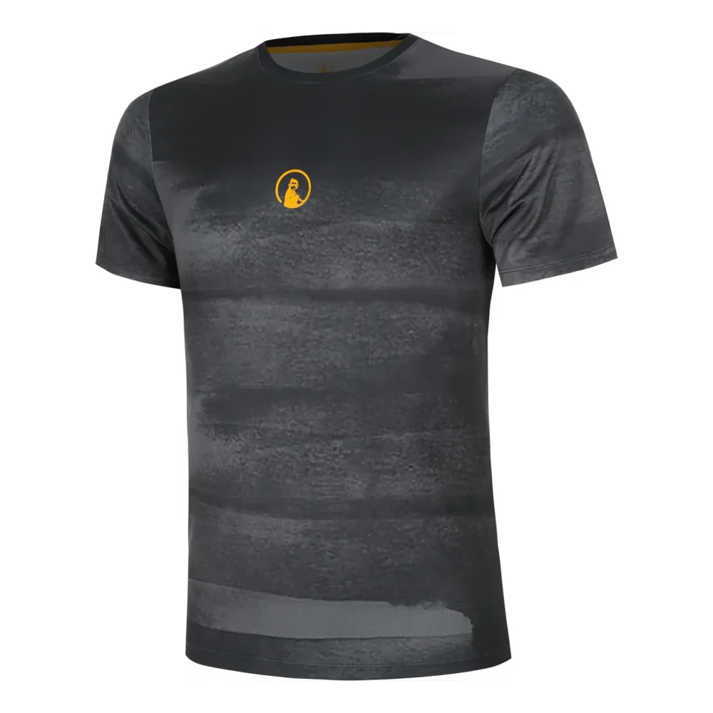 Quiet Please Endlessly Receiver Wipe T-Shirt Herren-Anthrazit,Orange