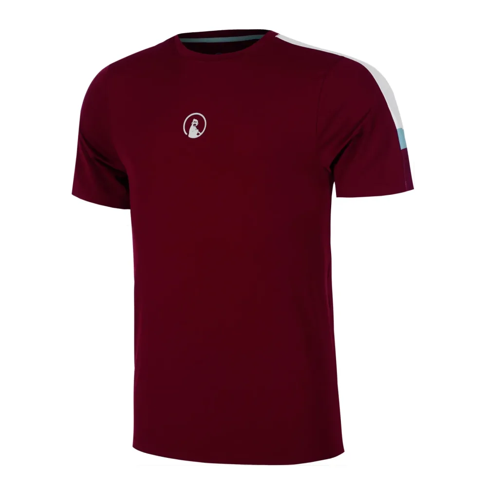 Quiet Please Create Receiver Hori T-Shirt Herren-Weinrot,Mehrfarbig