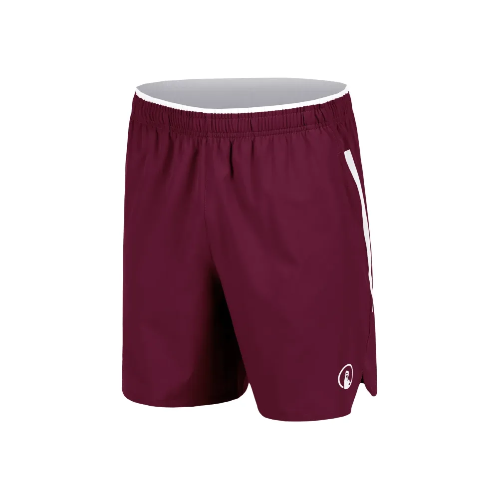 Quiet Please Create Drop 7in Shorts Herren-Weinrot,Weiß