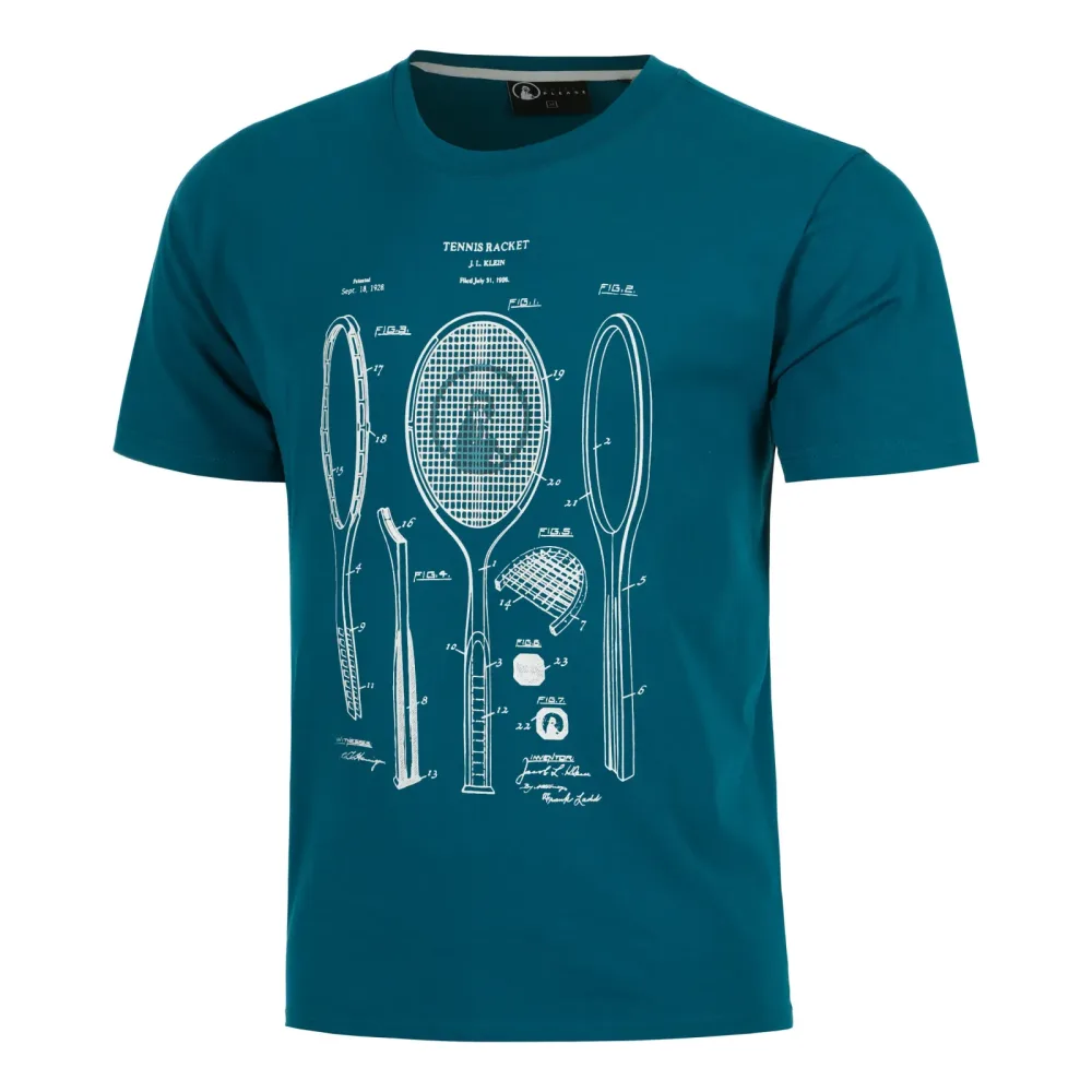 Quiet Please Create Rackitecture T - Shirt Herren Petrol, Weiß