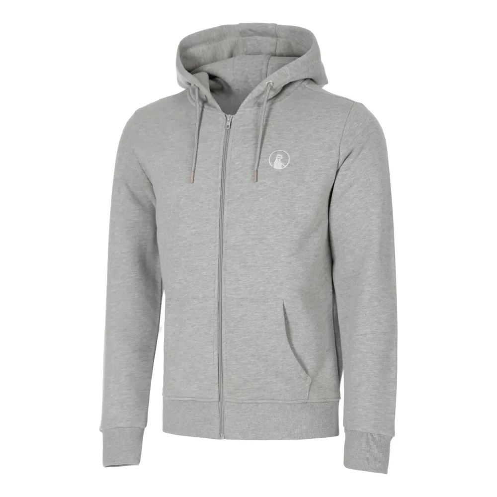 Quiet Please Essential Zip Sweatjacke Herren - grau