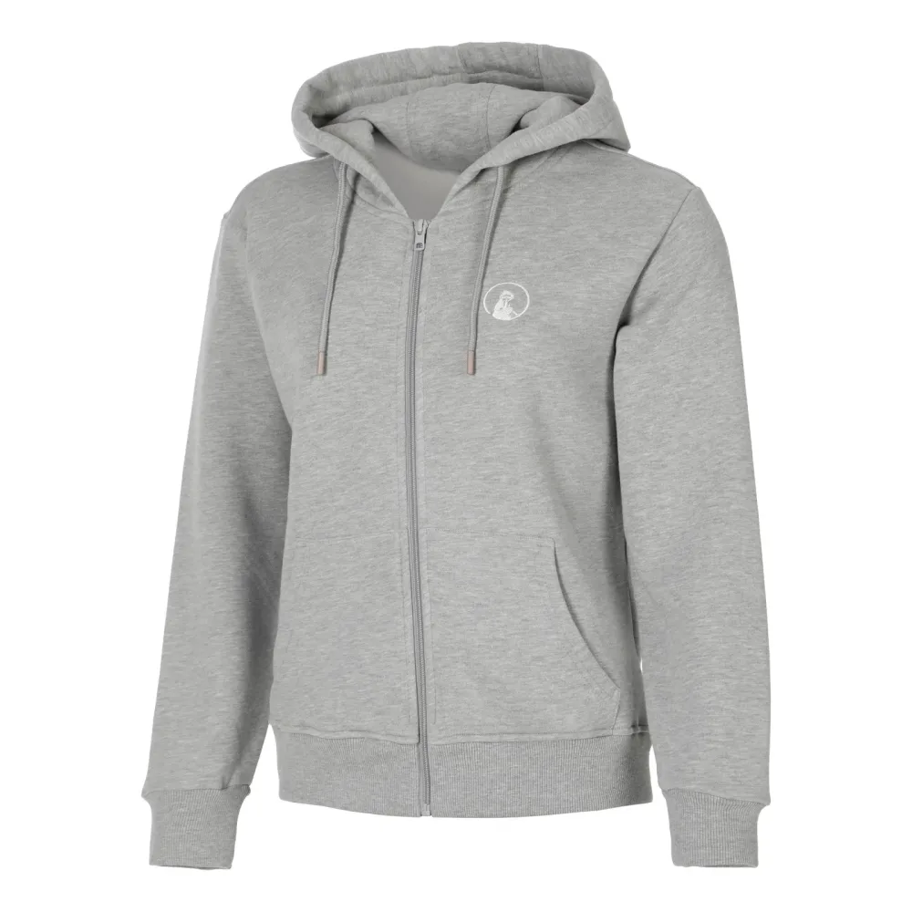 Quiet Please Essential Zip Sweatjacke Damen - grau