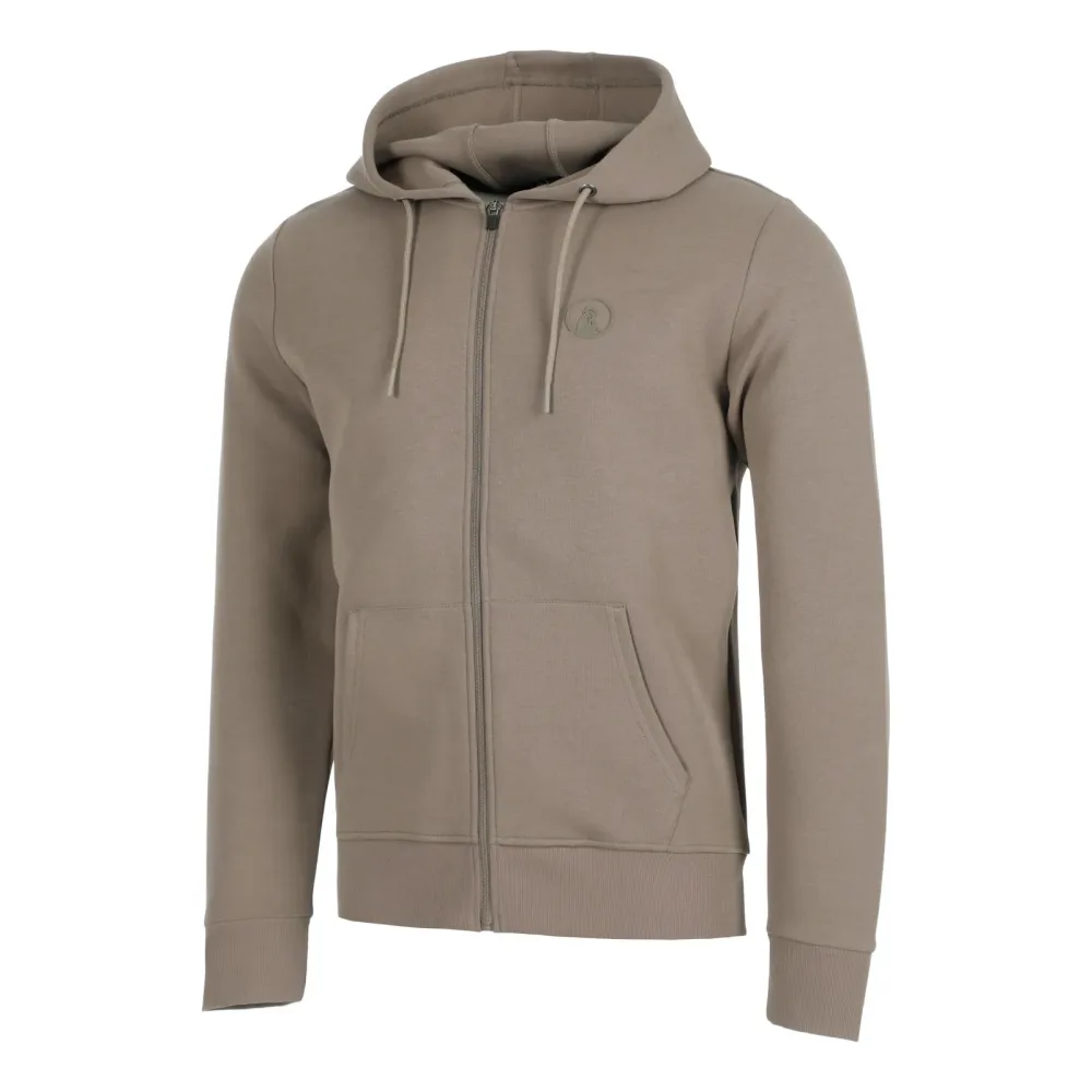 Quiet Please Tonal Core Zip Sweatjacke Herren - grau, braun