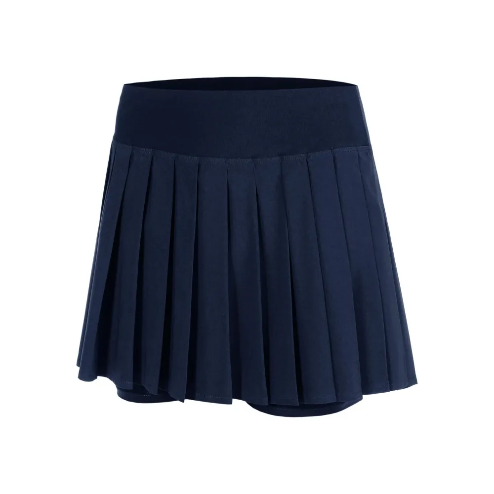 Quiet Please Love Pleated Rock Damen-dunkelblau