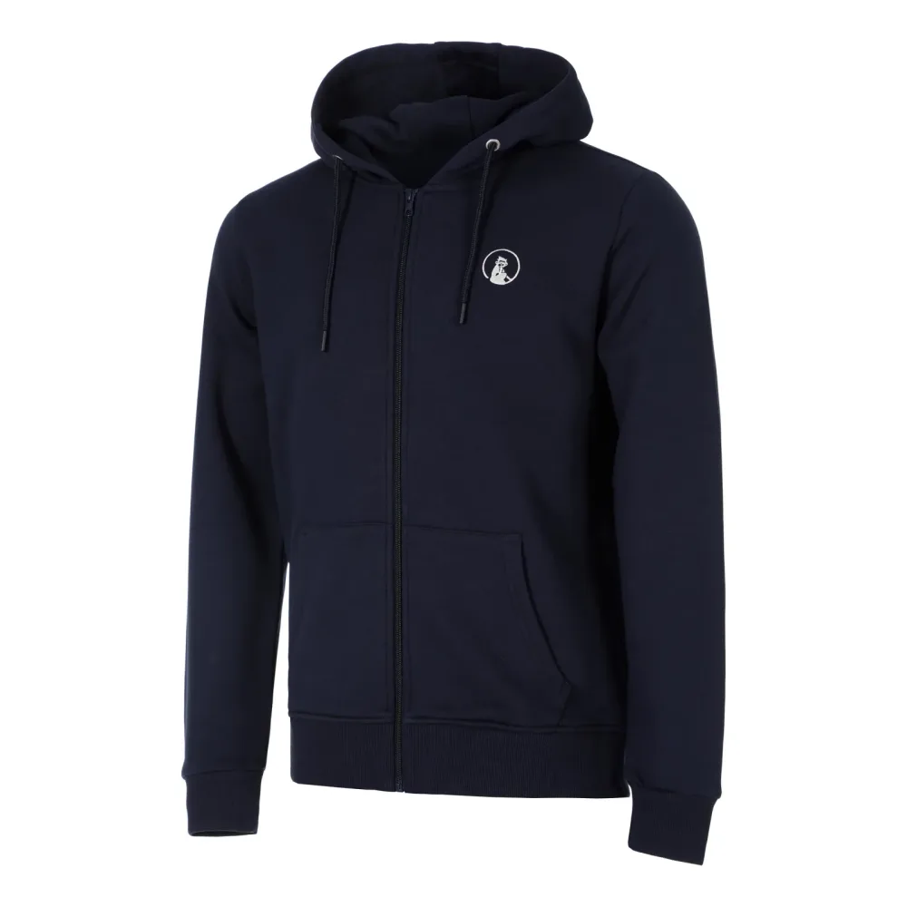 Quiet Please Essential Zip Sweatjacke Herren - dunkelblau