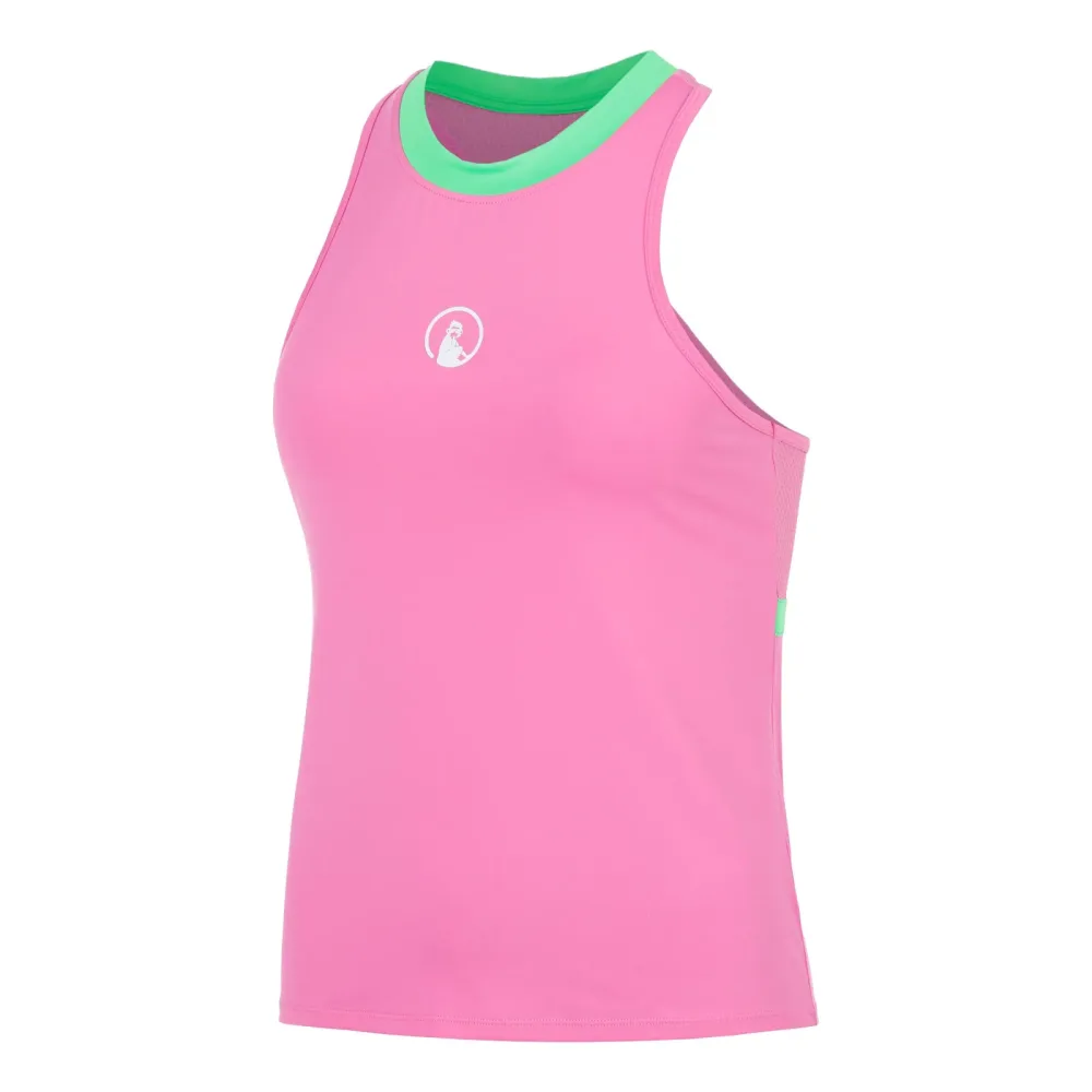 Quiet Please Joy Racerback 2.0 Tank-Top Damen - pink, weiß