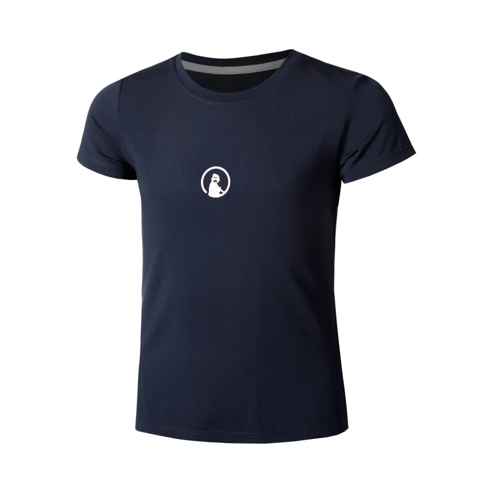 Quiet Please Retriever T-Shirt Mädchen-Dunkelblau,Weiß