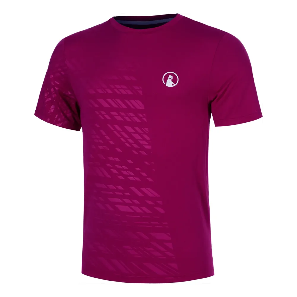Quiet Please Receiver Embossed T-Shirt Herren-berry, weiß