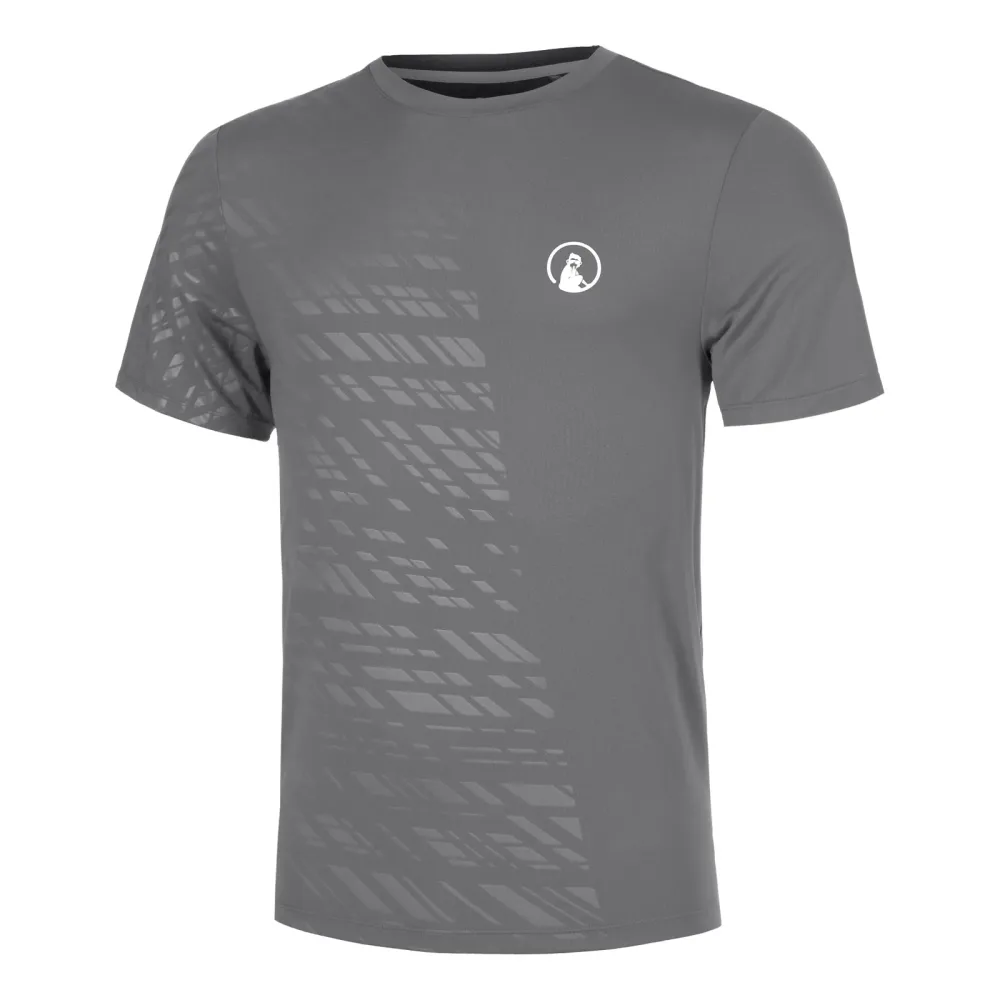 Quiet Please Receiver Embossed T-Shirt Herren - grau, weiß