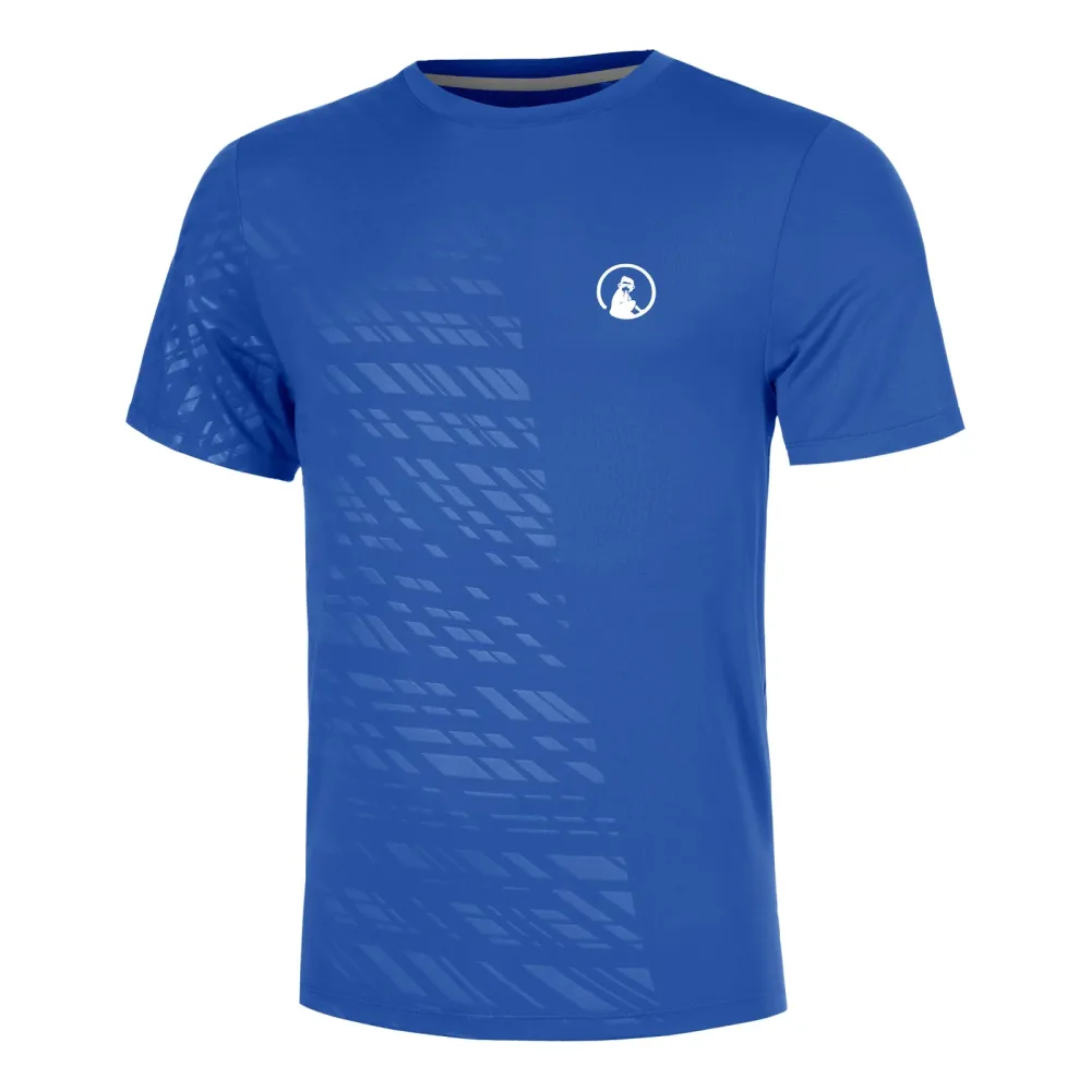 Quiet Please Receiver Embossed T-Shirt Herren - blau, weiß
