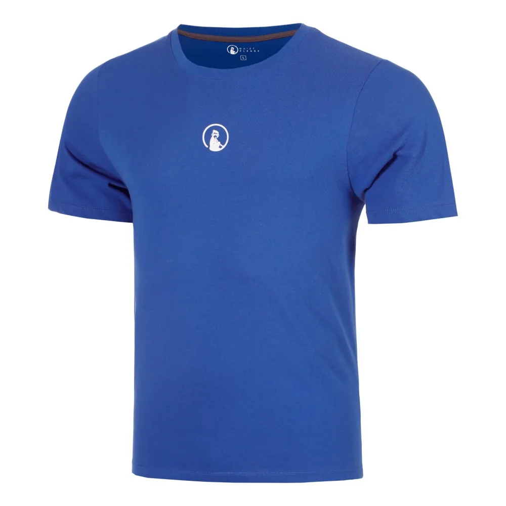 Quiet Please Trainings Small Logo T-Shirt Herren - blau, weiß