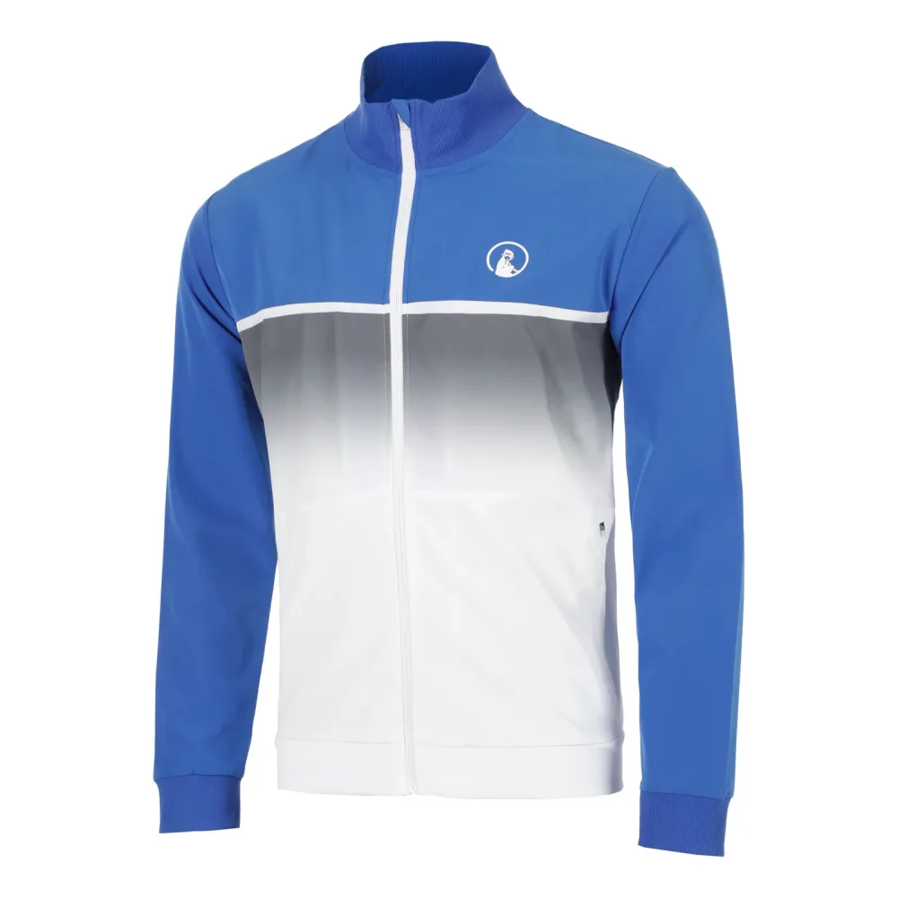 Quiet Please Faded Trainingsjacke Herren - blau, weiß
