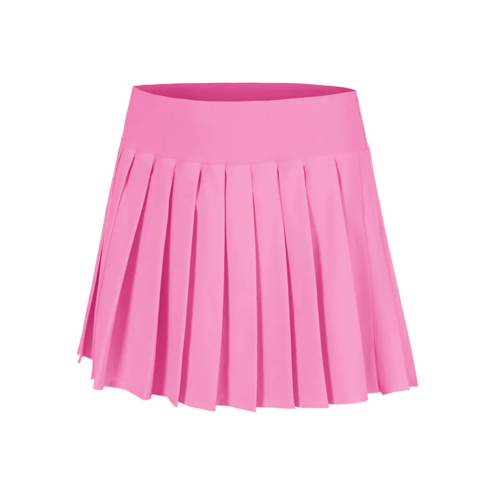 Quiet Please Love Pleated Rock Damen - pink, weiß