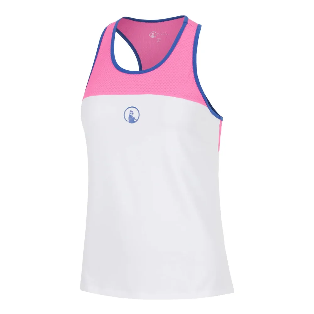Quiet Please Racerback Tank-Top Damen - pink, blau