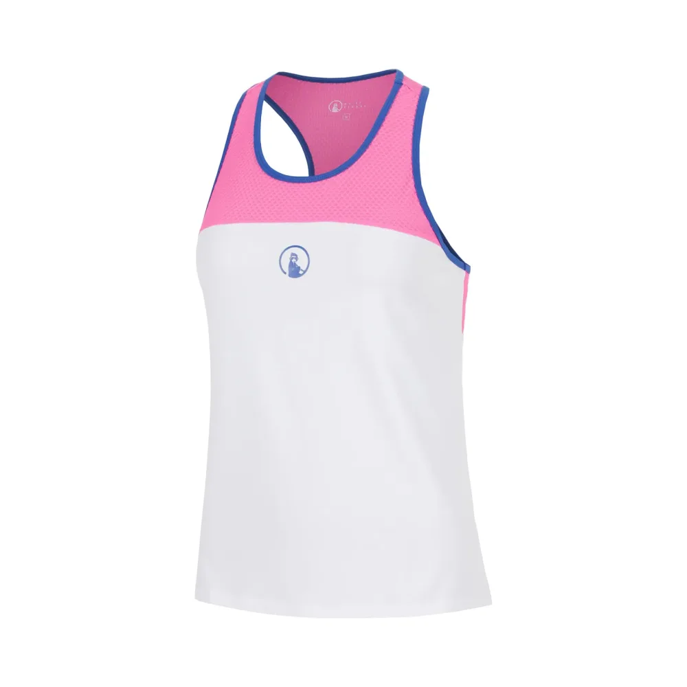 Quiet Please Racerback Tank-Top Mädchen - pink, weiß