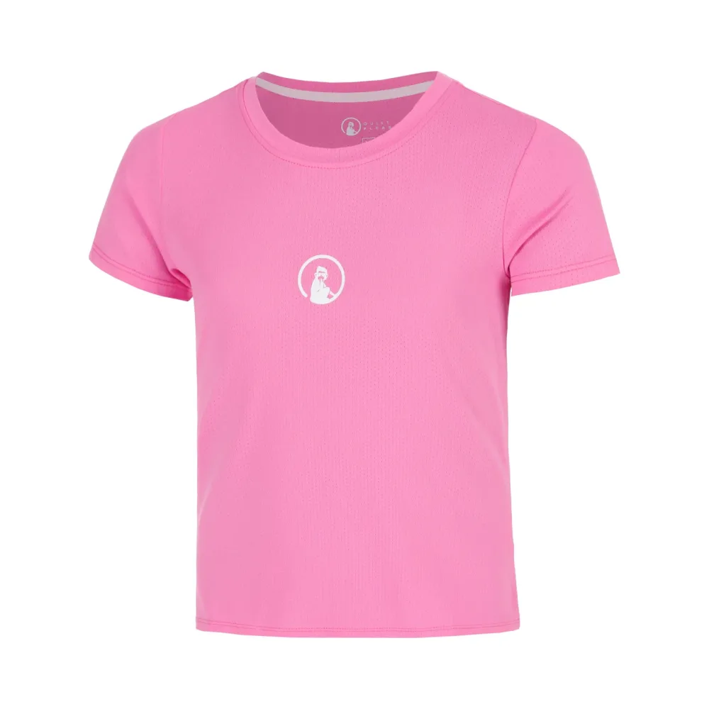 Quiet Please Retriever T-Shirt Mädchen-pink, weiß