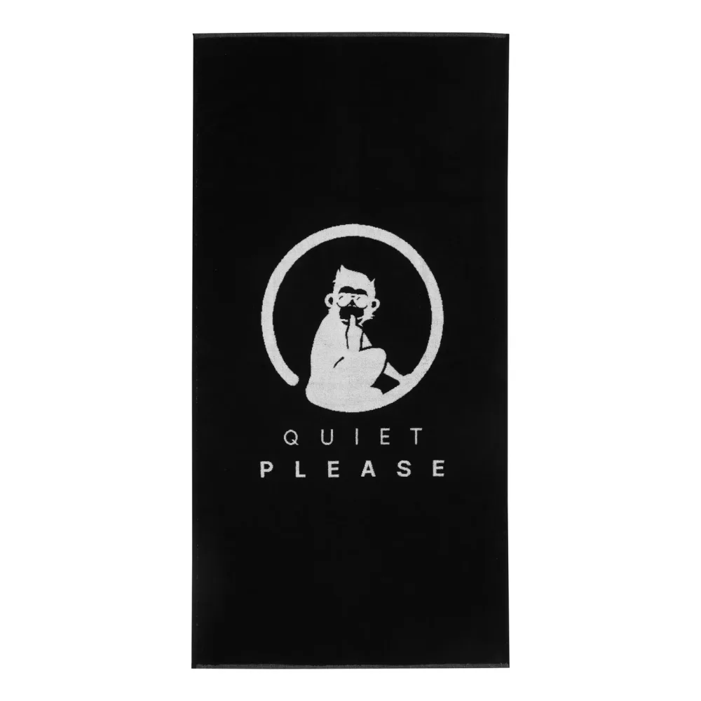 Quiet Please Performance 70x140cm Handtuch - Schwarz
