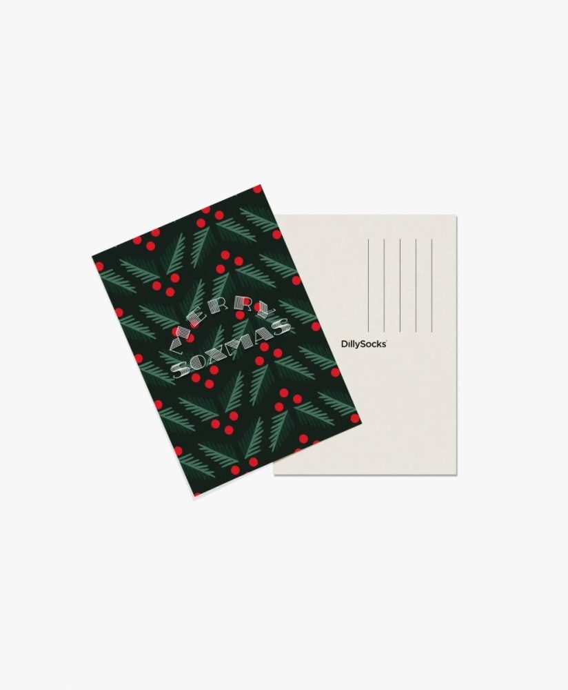 - Geschenkkarte in Grün mit Weihnachten Motiv/Muster