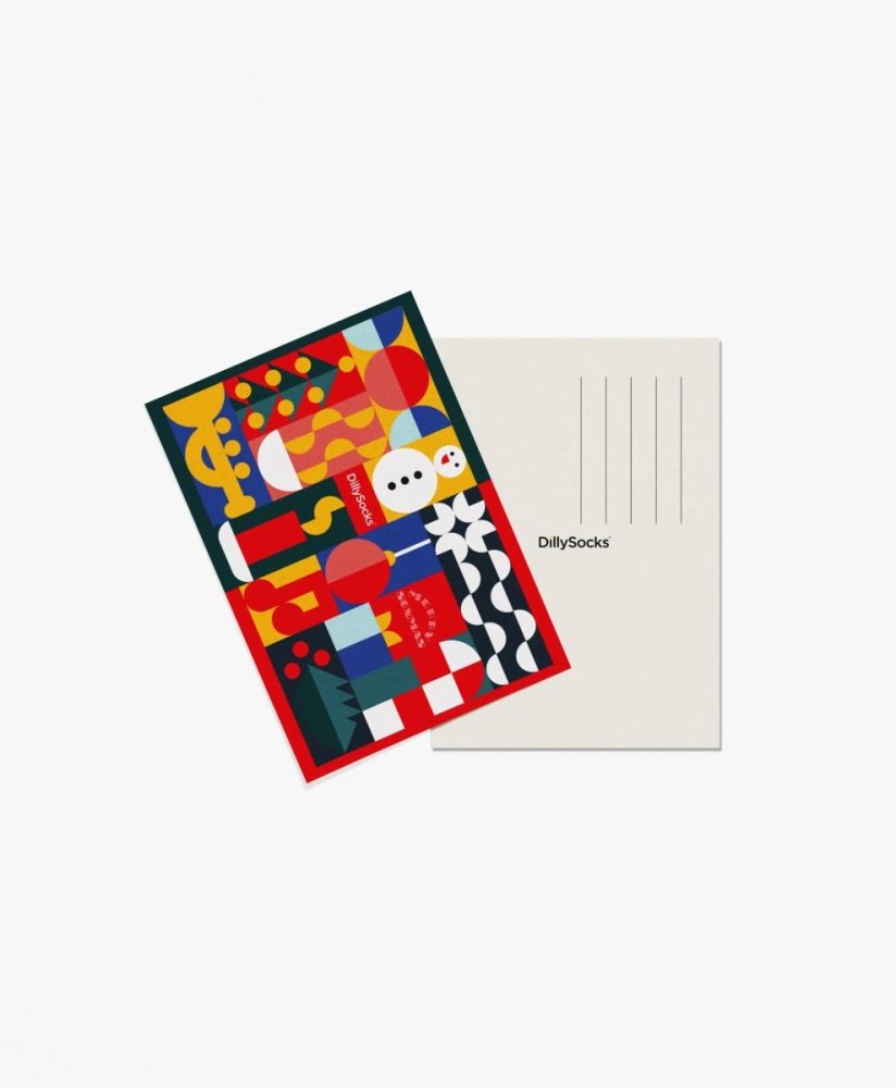 - Geschenkkarte in Rot mit Weihnachten Motiv/Muster