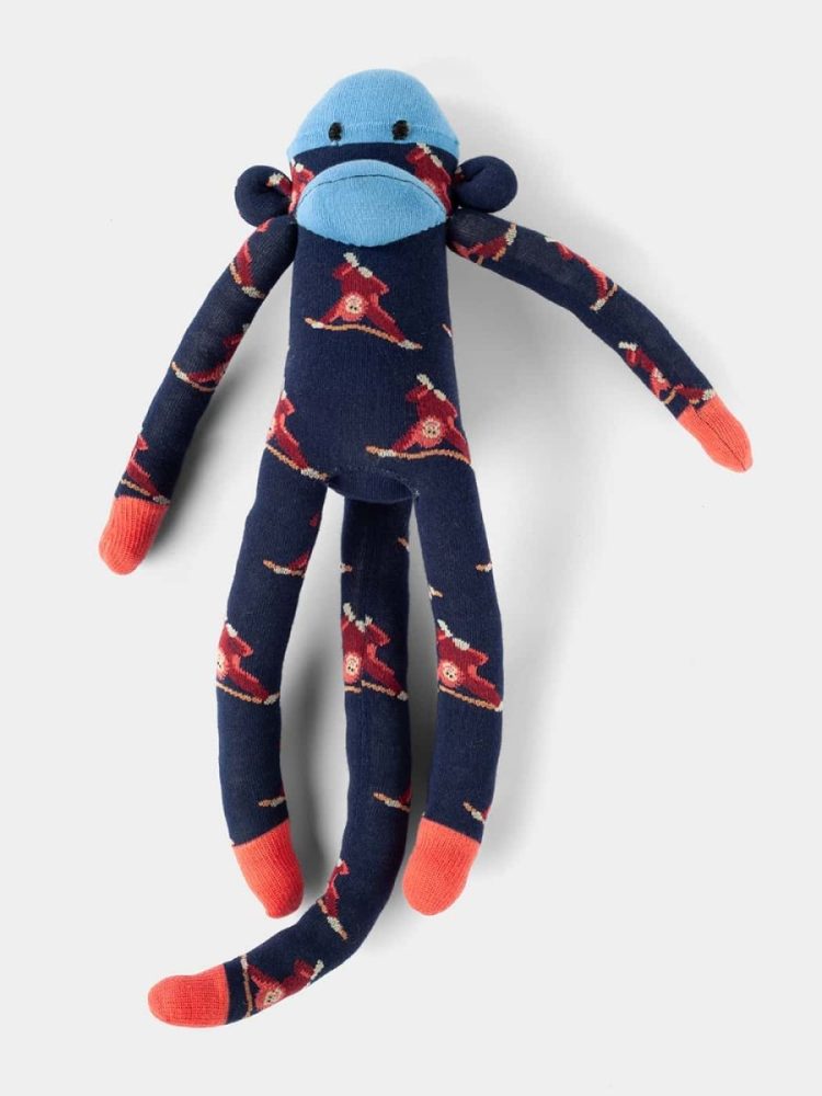 - Kuscheltiere in Blau mit Affe Motiv/Muster
