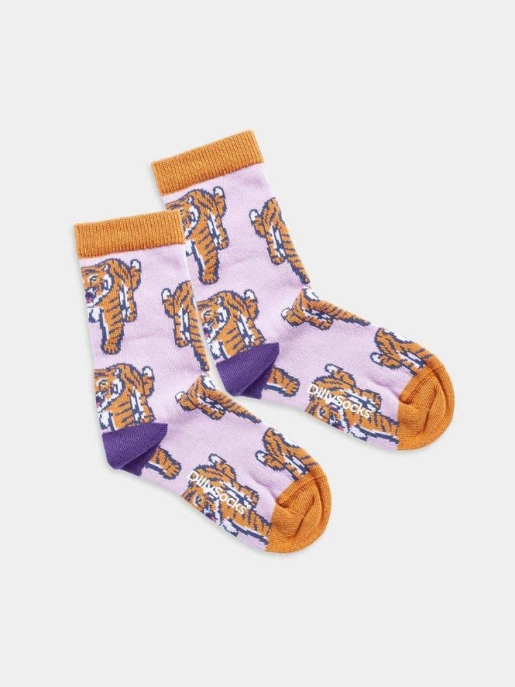 - Kindersocken in Rosa mit Tiere Tier Motiv/Muster