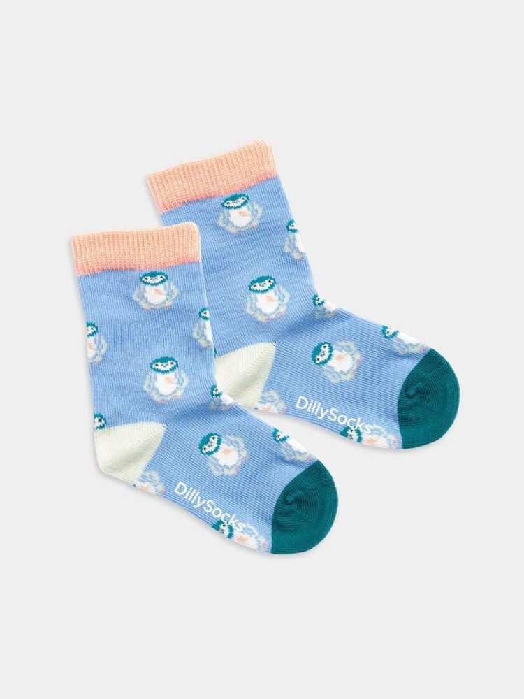 - Kindersocken in Blau mit Tiere Tier Motiv/Muster