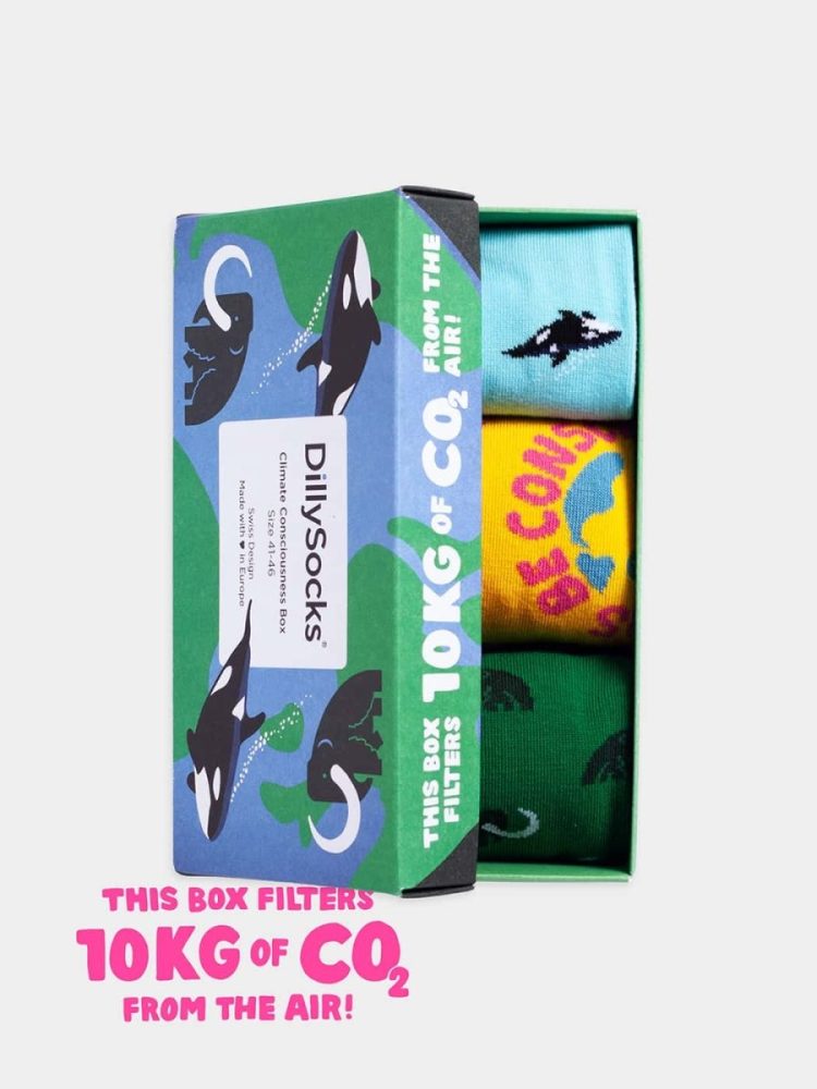 - Socken-Geschenkbox in Bunt mit Tiere Tier Motiv/Muster