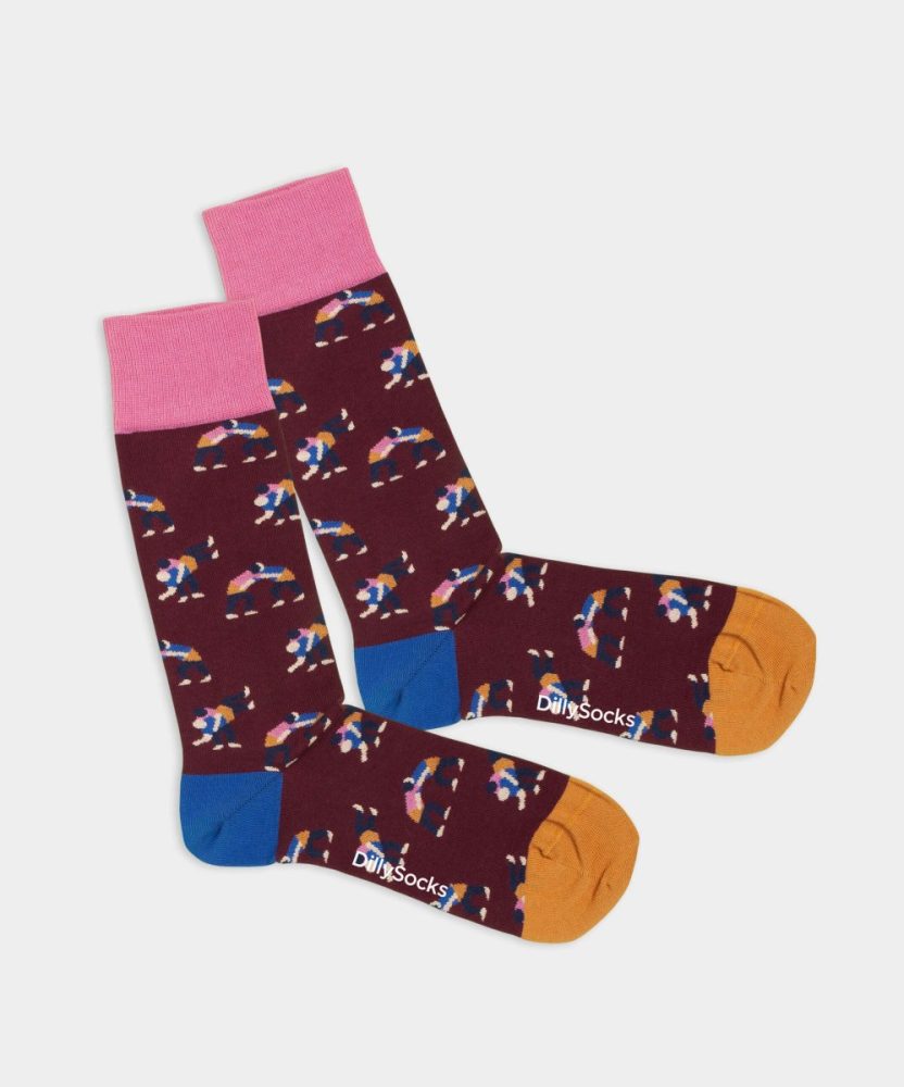 - Damensocken Hoselupf Bunte Lustige Socken | Switzerland Wrestling Geschenk Bio-Baumwolle | 36-40 Rot