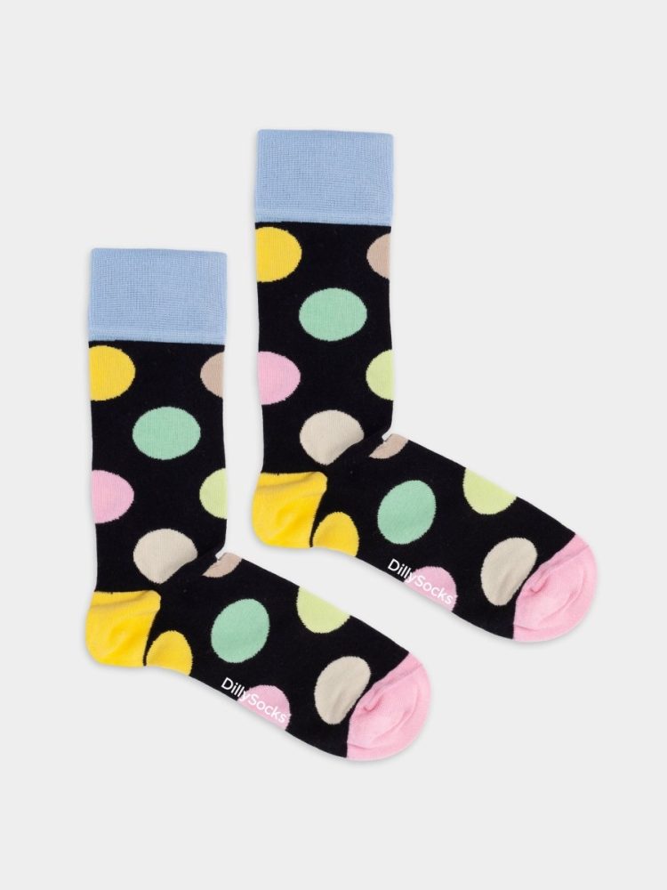 - Damensocken Pastel Confetti Bunte Lustige Socken | Geometrisch Geschenk Bio-Baumwolle | 36-40 Mehrfarbig