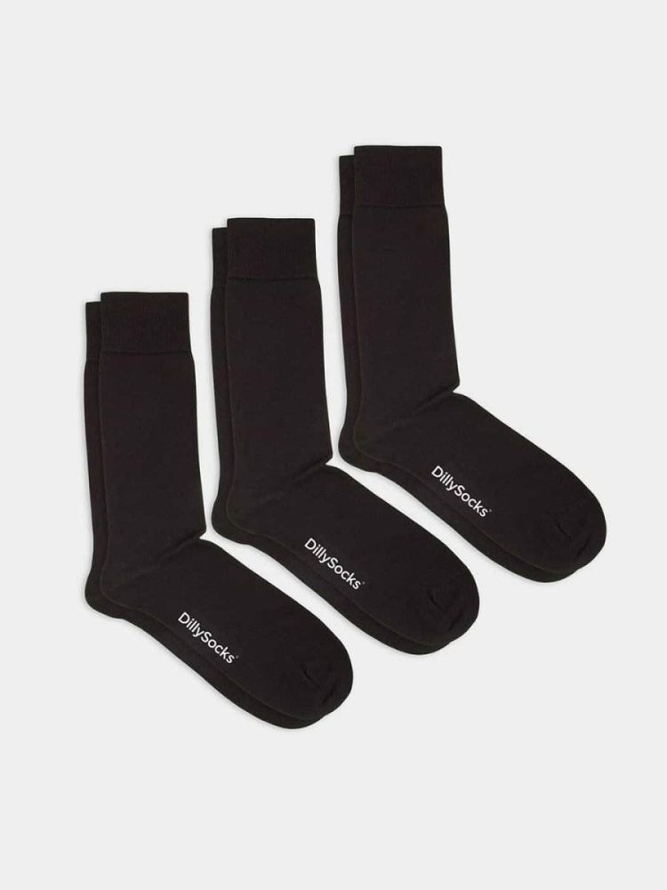 - Socken-Sets in Schwarz mit Einfarbig Uni Motiv/Muster