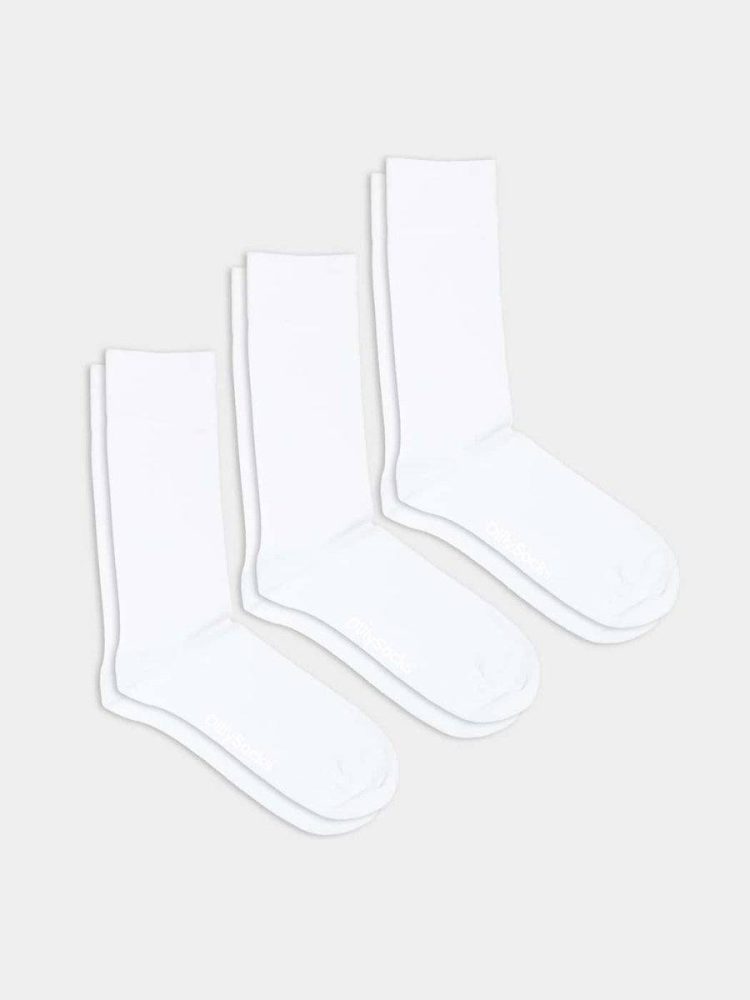 - Socken-Sets in Weiss mit Einfarbig Uni Motiv/Muster