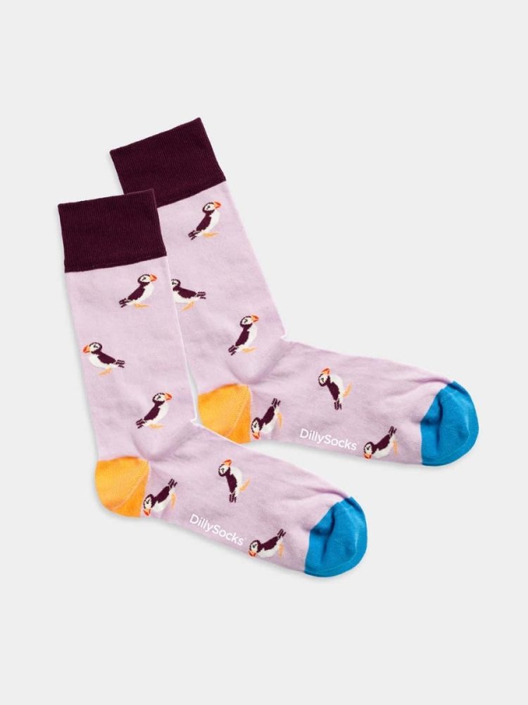 - Damensocken Special Bird Bunte Lustige Socken | Vogel bird Geschenk Bio-Baumwolle | 36-40 Rosa