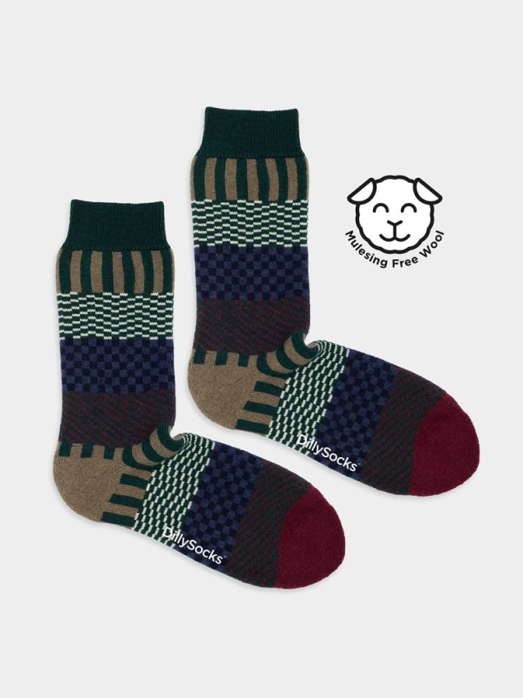 - Wollsocken Damen Extra Cozy Enni | Warme Socken mit Wolle und Kaschmir als Geschenk | Mehrfarbig 36-40
