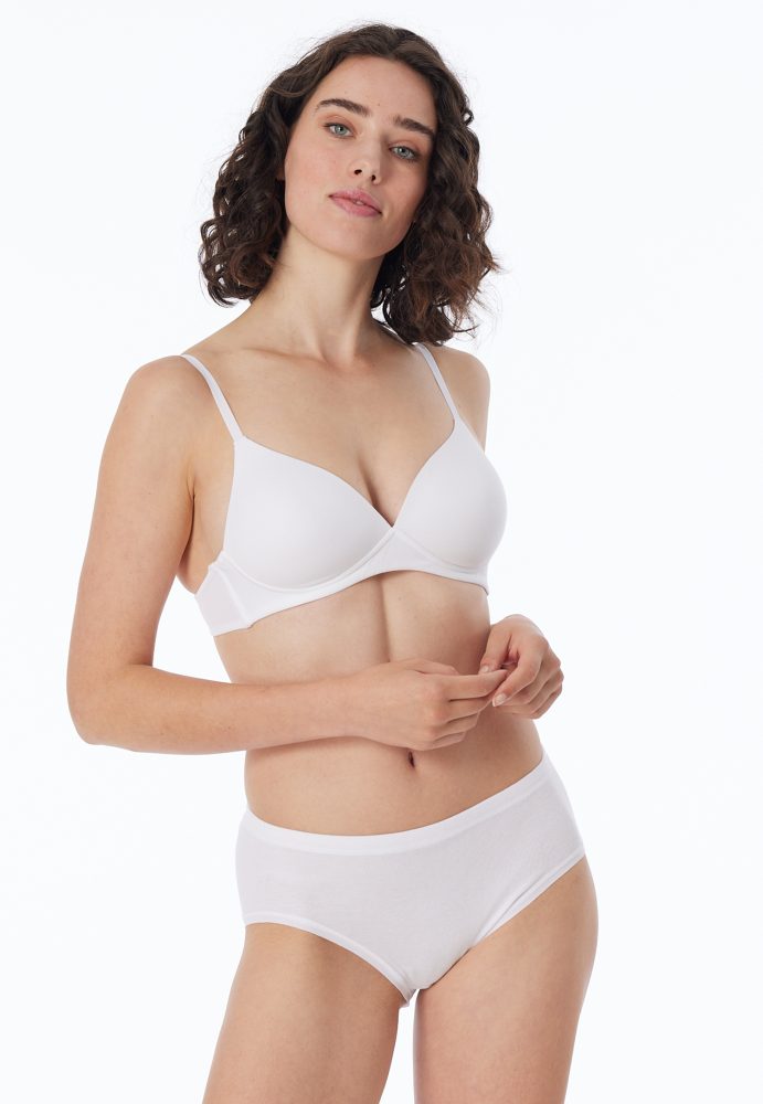 Schiesser Midi Slip Feinripp 2er-Pack Weiss - Original Classics für Damen, Größe S, 100 % Baumwolle