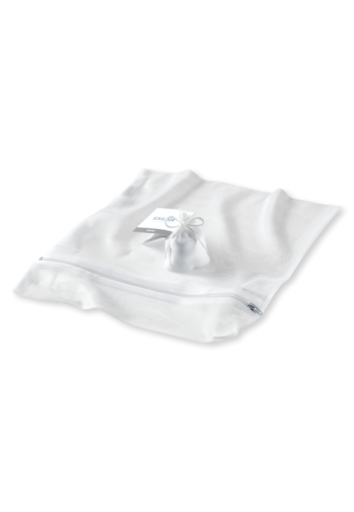 Schiesser Wäschenetz mit Reißverschluss Weiss für Damen, Größe 1, 100 % Polyester