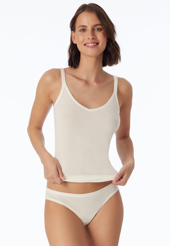 Schiesser Slip Off White - Personal Fit für Damen, Größe 40, 55 % Viskose, 25 % Polyester, 20 % Elasthan