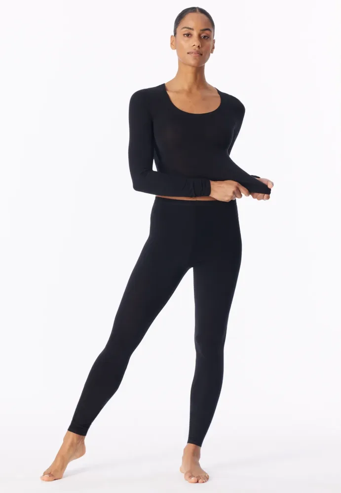 Schiesser - Personal Fit Leggings, für Damen, Schwarz, Größe 3XL