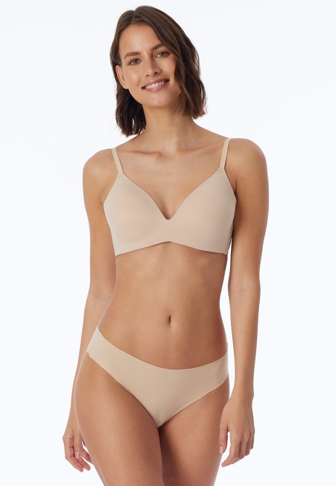 Schiesser Slip Seamless Soft Beige - Invisible Light für Damen, Größe XS, 70 % Polyamid, 30 % Elasthan