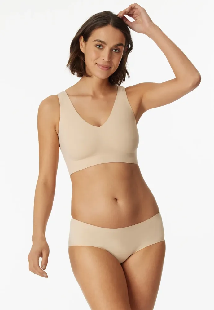 Schiesser Hipster Slip Seamless Soft Beige - Invisble Soft für Damen, Größe 3XL, 70 % Polyamid, 30 % Elasthan