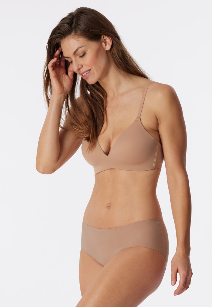 Schiesser Hipster Slip Seamless Beige - Invisble Soft für Damen, Größe XS, 70 % Polyamid, 30 % Elasthan